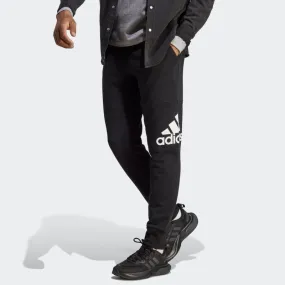 ADIDAS Essentials French Terry Tapered Cuff Logo Pants Black
