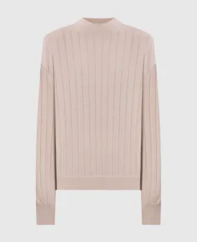 Beige Cashmere Maglione by Brunello Cucinelli M12193400