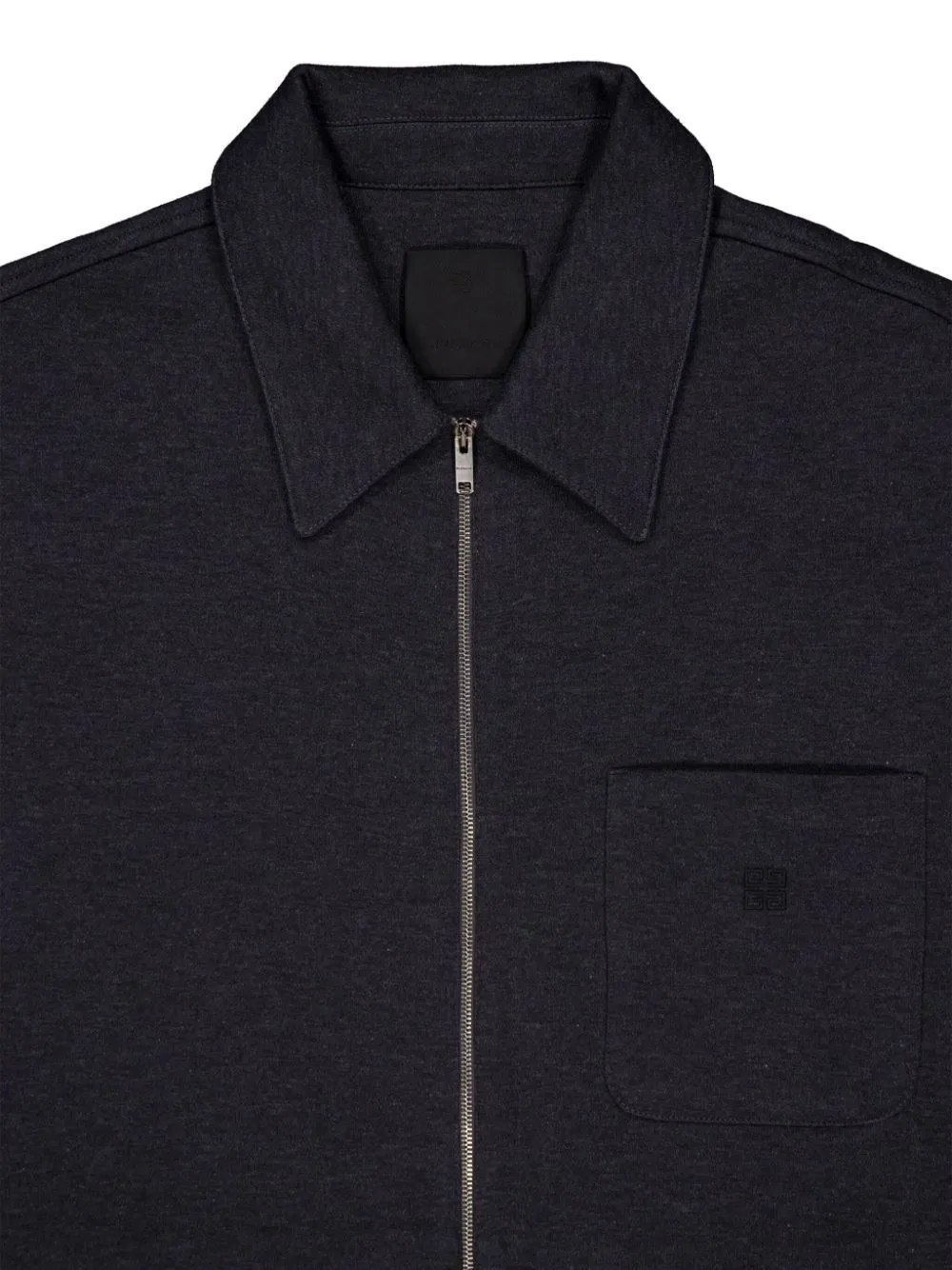 Garzato Tessuto Graffite Zip Camicia