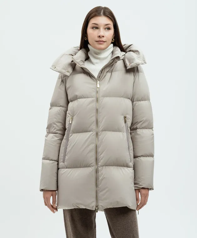 Enrico Mandelli Quilted Beige Puffer Jacket A9D0645102