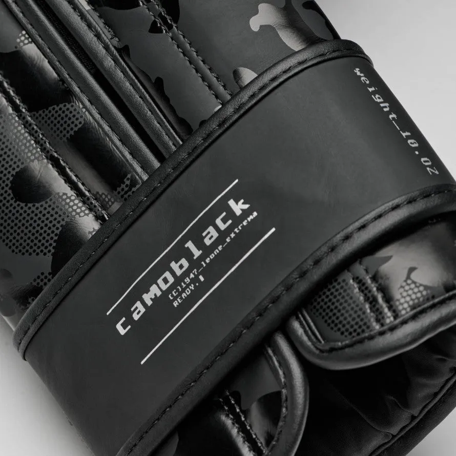Boxe Gloves Leone Guantone Camoblack GN327 10oz Black