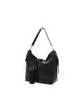 Rebelle EIRENE BUCKET L DOLLARO Leather Shoulder Bag in Black