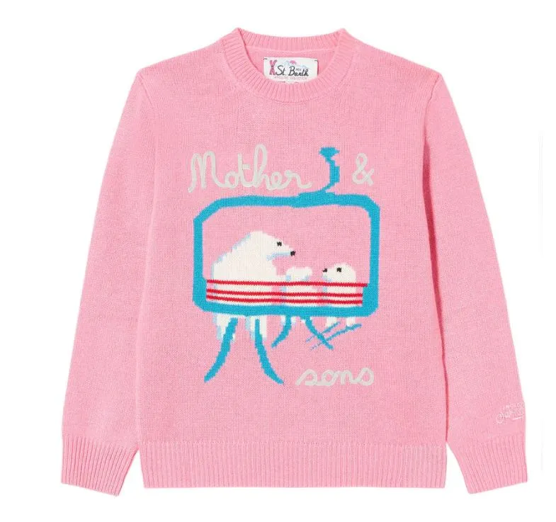 SAINT BARTH MC2 Polar Ski Sweater for Girls
