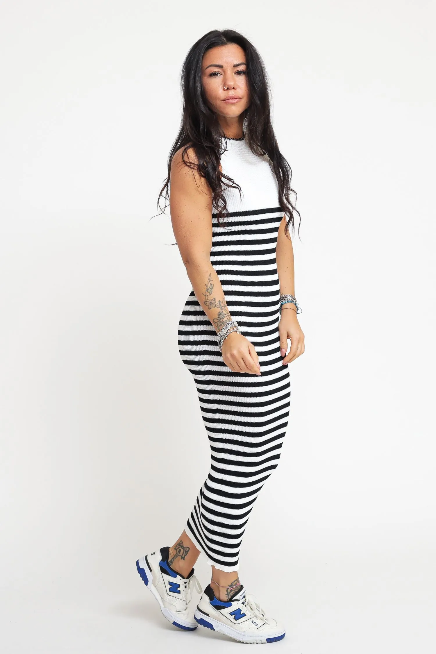 Stripe dress - Black Imago & Co.