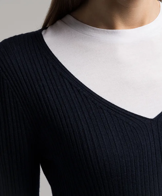 Theory Blue Striped Sweater N1216712