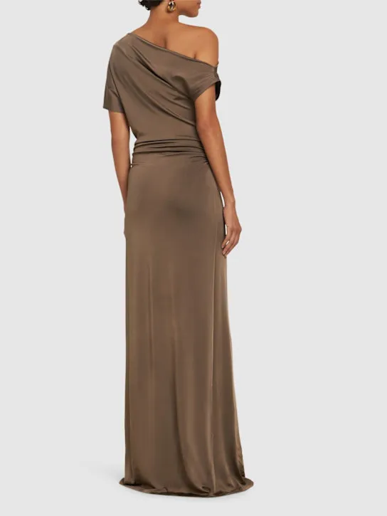 TOVE Long Inez Viscose Blend Jersey Skirt