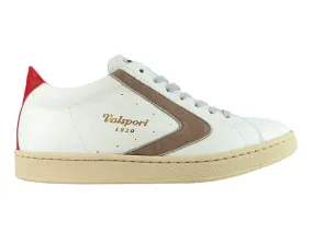White Leather Sneaker Valsport Logo